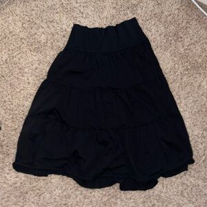 Black Flowy Skirt